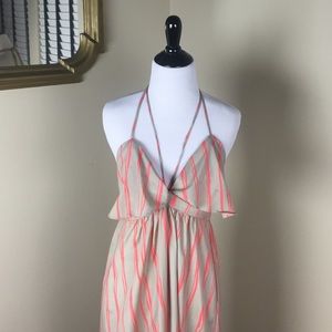 LUXE APOTHETIQUE Striped Maxi Dress Size Small