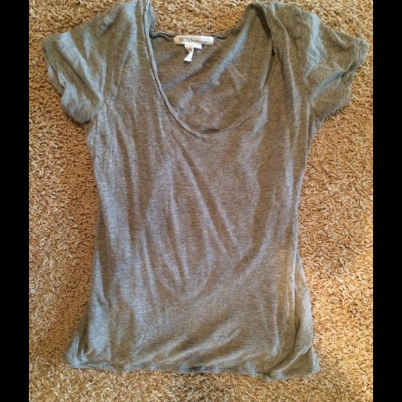 BCBG grey V Kneck