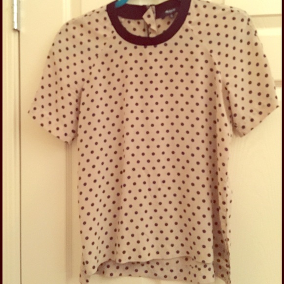 Madewell polka dot blouse