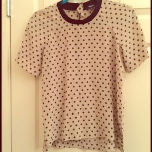Madewell polka dot blouse