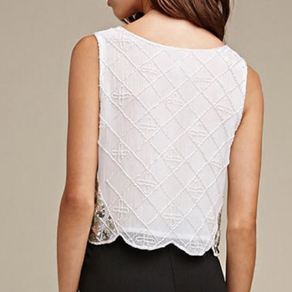 Raga beaded and sequin white crop top - Picture 4 of 4