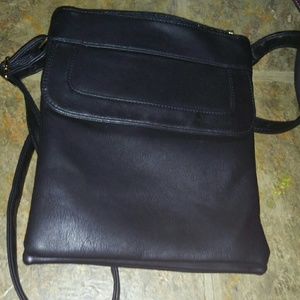 Cute black leather purse
