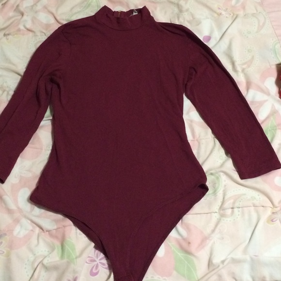 Burgundy Bodycon Shirt