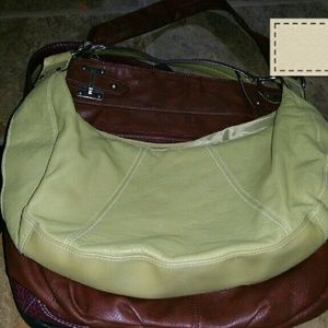 Green hand bag purse