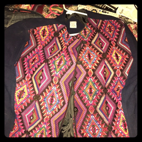 Jacket - chest area hand made by Mayan Women- new
