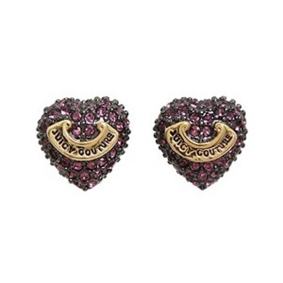 Juicy couture heart studs