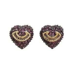 Juicy couture heart studs