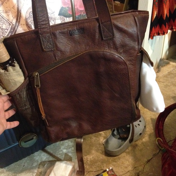 Duluth leather tote original thick Cow Hide