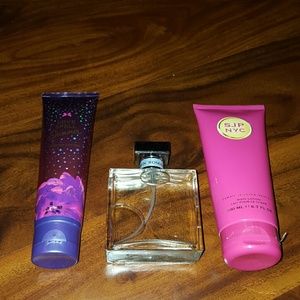 Lot of perfumed body lotion and Ralph Lauren purfu