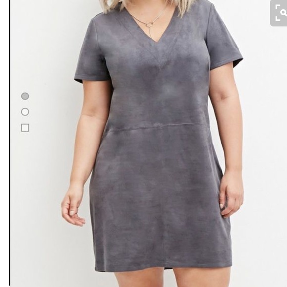 Faux Suede Dress