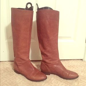 💯 Authentic Leather J. Crew flat boots! 🎈