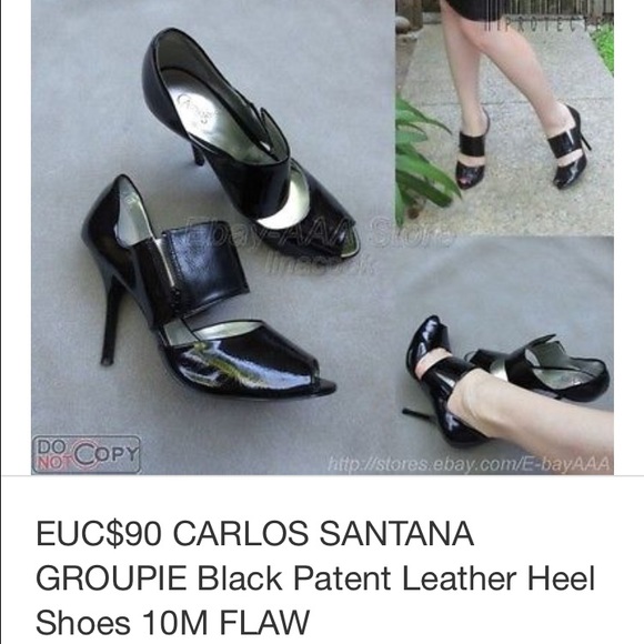 ⛔️SOLD⛔️ Carlos Santana black patent heels