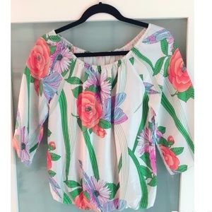 Alice + Olivia Floral Blouse