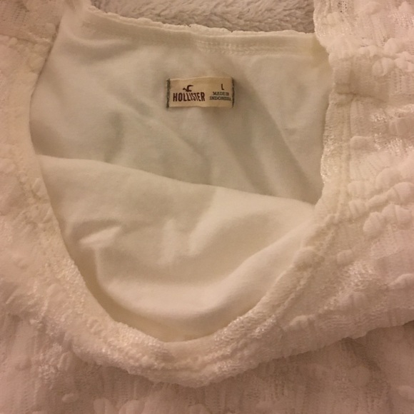 White Laced Crop Top - Picture 2 of 3