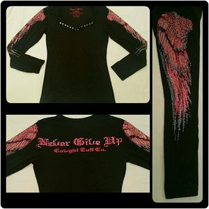 Cowgirl Tuff long sleeve Henley