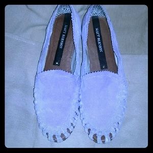 Matt Bernson Lavender Suede Boho Loafers