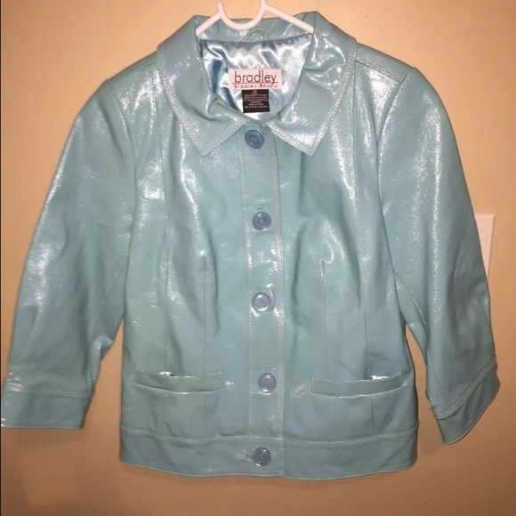 Bradley Aqua Genuine Leather Jacket
