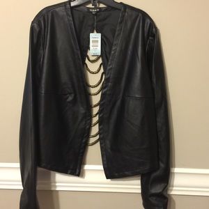Black Faux Leather Jacket