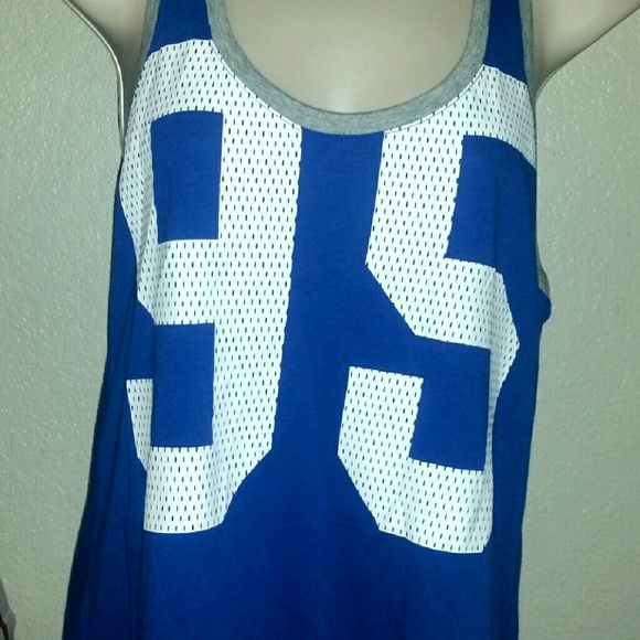 Nike blue jersey style tank top