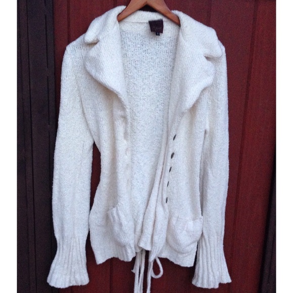 Cream cardigan (light yellow/vanilla color)