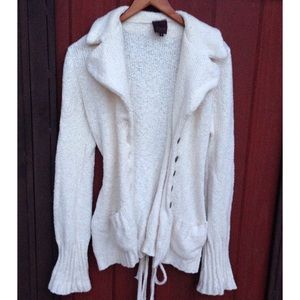 Cream cardigan (light yellow/vanilla color)