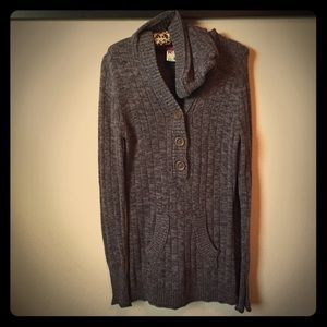 Roxy Gray Hooded Sweater