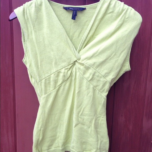 Bcbg chartreuse top
