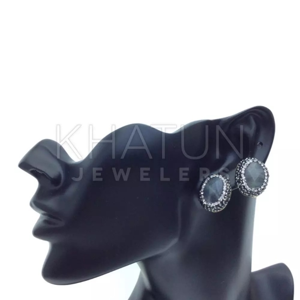 SOLD 925 Artisan Bijoux Onyx Gemstone Earrings - Picture 6 of 6