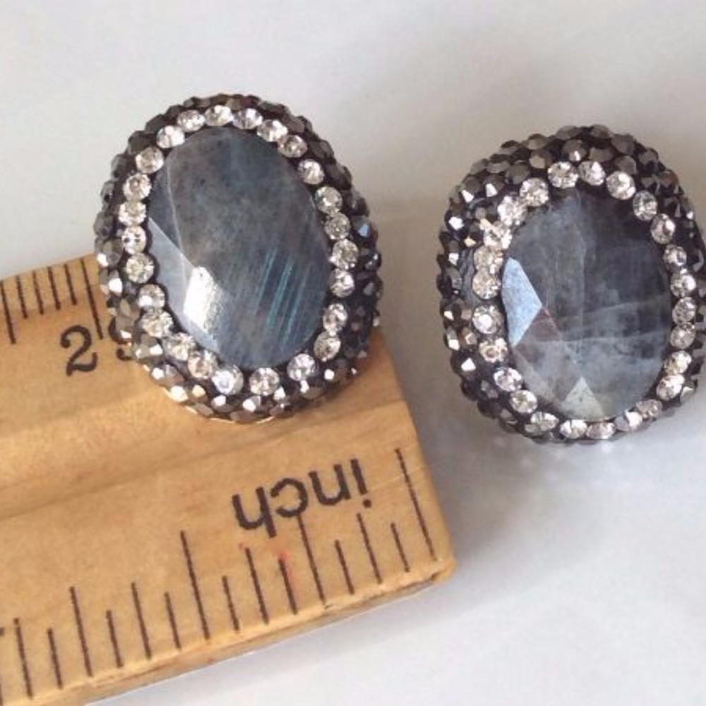 SOLD 925 Artisan Bijoux Onyx Gemstone Earrings - Picture 3 of 6