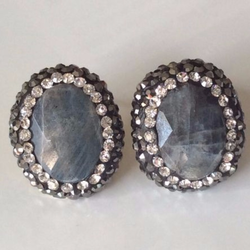 SOLD 925 Artisan Bijoux Onyx Gemstone Earrings - Picture 2 of 6