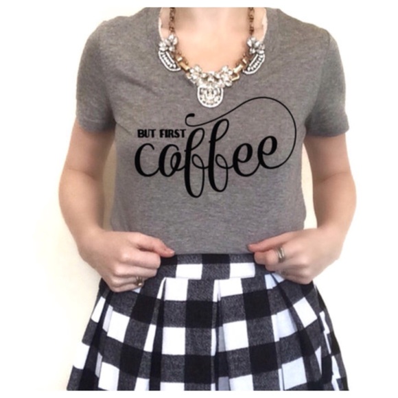 But First Coffee Graphic Tee - Picture 2 of 3