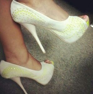 Beautiful Peep Toe Heel with Cutout Detail