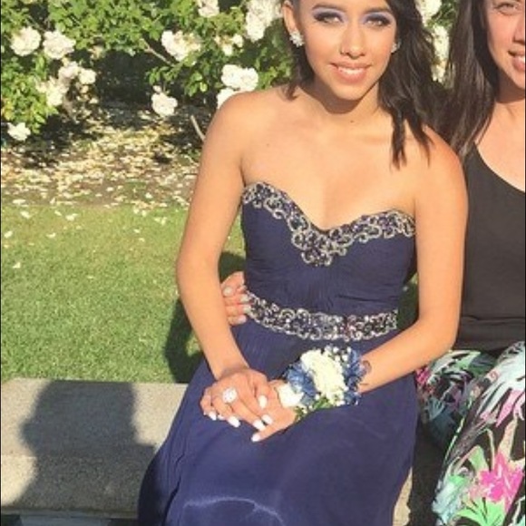 Long classic Royal blue prom dress✨