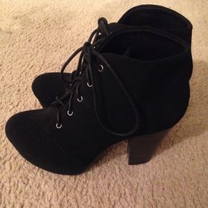Black Suede Ankle Boots