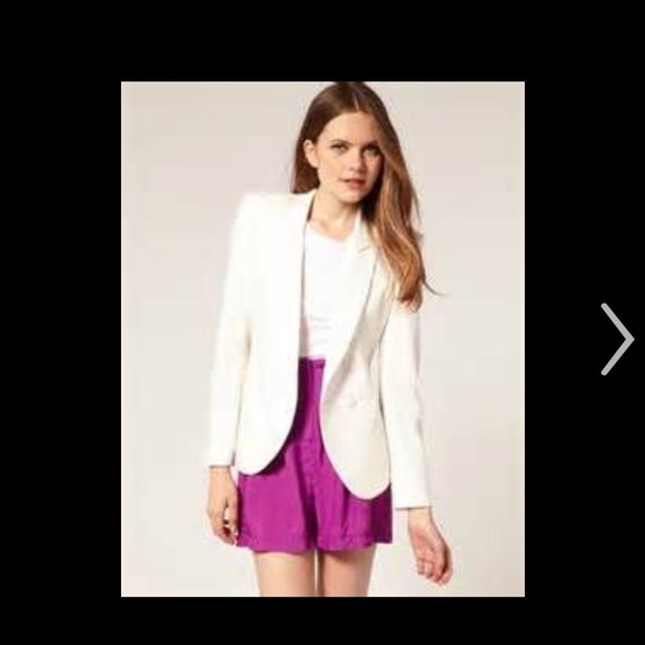 Asos white power shoulder blazer - Picture 1 of 3