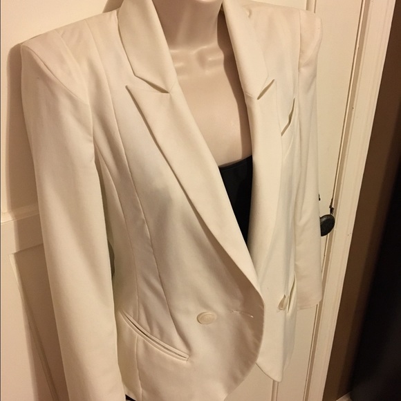 Asos white power shoulder blazer - Picture 3 of 3
