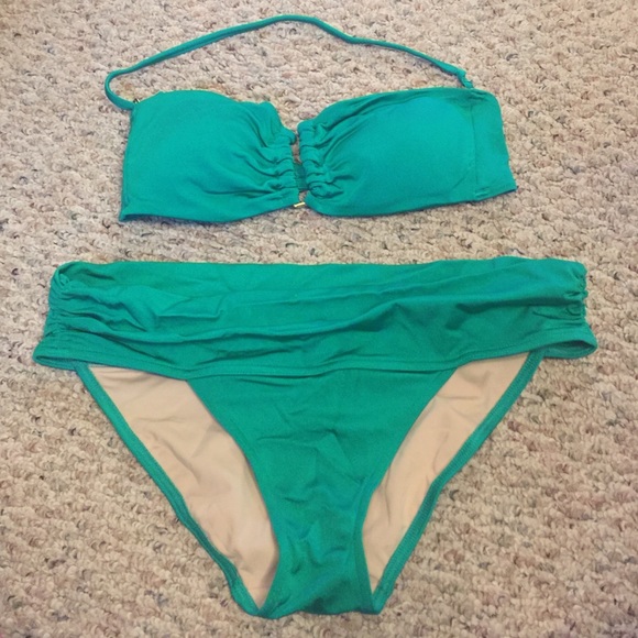 Victoria's Secret Green Bandeau Bikini