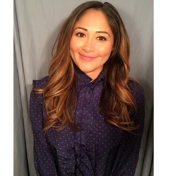 Vintage Navy Blue Button Down Shirt