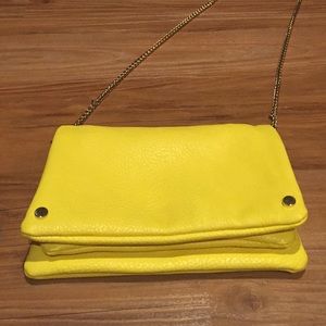Yellow crossbody clutch