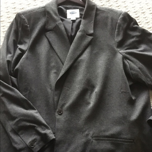 NW Grey lined knit blazer 3X