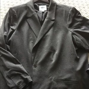 NW Grey lined knit blazer 3X