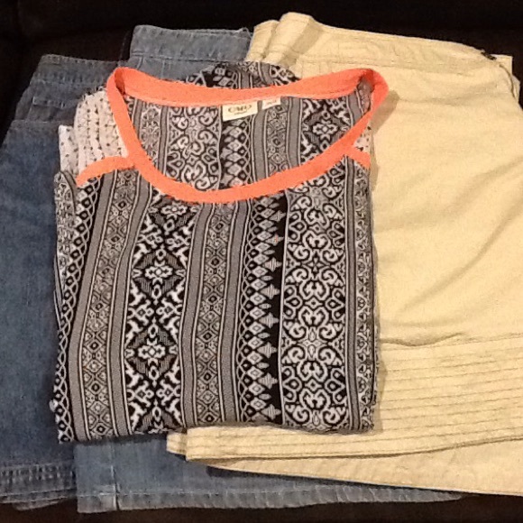 Bundle of skirts and shirt