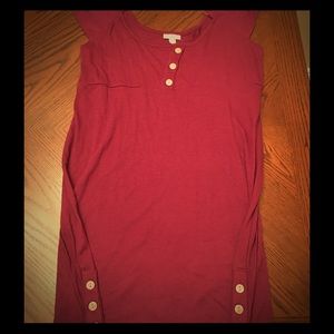 LOWER PRICE!!! Jovovich-Hawk Burgundy Tee Dress