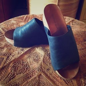 Chocolat Blu "Manny" Platform Wedge Sandal