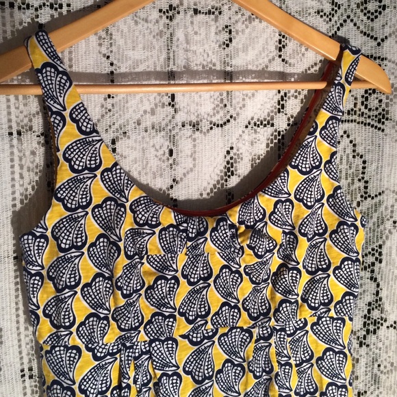 blue and yellow sundress