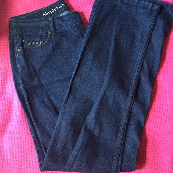 Vera Wang Straight Leg Jeans