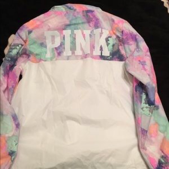 VS PINK watercolor anorak - Picture 4 of 4