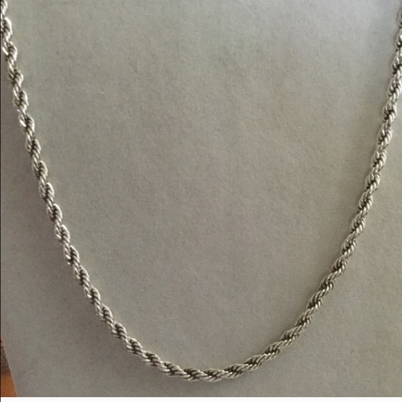 100% sterling silver rope chain 24" - Picture 4 of 4