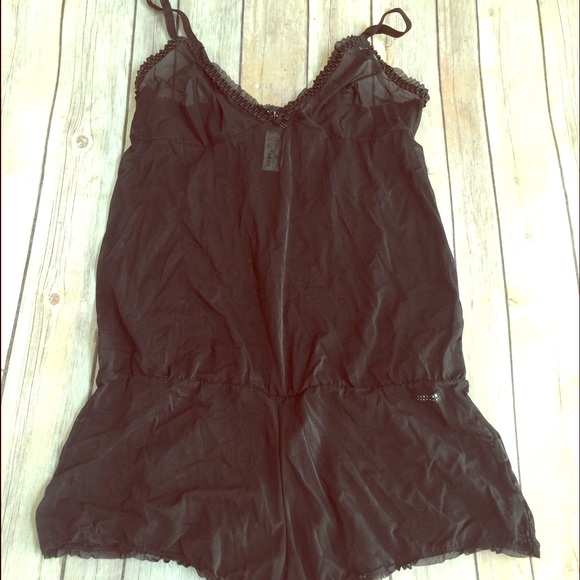 Black Lingerie Romper