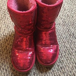 Red sparkle UGGS